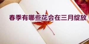 春季有哪些花会在三月绽放