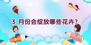 3月份会绽放哪些花卉？