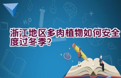 浙江地区多肉植物如何安全度过冬季？