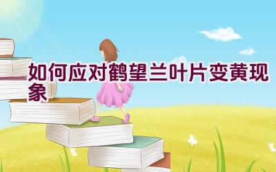 如何应对鹤望兰叶片变黄现象插图