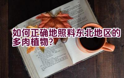 如何正确地照料东北地区的多肉植物？插图