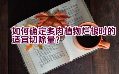 如何确定多肉植物烂根时的适宜切除量？插图