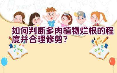 如何判断多肉植物烂根的程度并合理修剪？插图