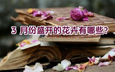 3月份盛开的花卉有哪些？插图