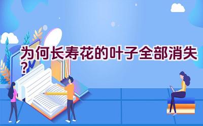 为何长寿花的叶子全部消失？插图