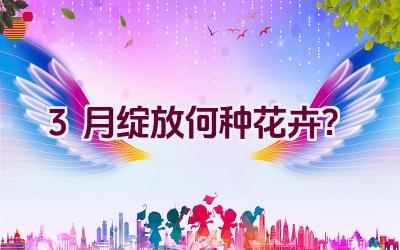 3月绽放何种花卉？插图