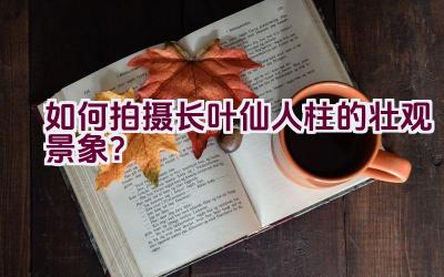 如何拍摄长叶仙人柱的壮观景象？插图