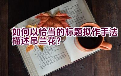 如何以恰当的标题拟作手法描述吊兰花?插图 如何以恰当的标题拟作手法描述吊兰花?插图