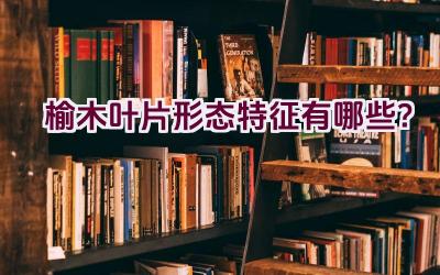 榆木叶片形态特征有哪些?插图 榆木叶片形态特征有哪些?插图