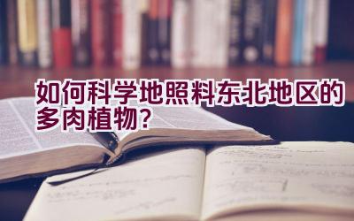 如何科学地照料东北地区的多肉植物？插图